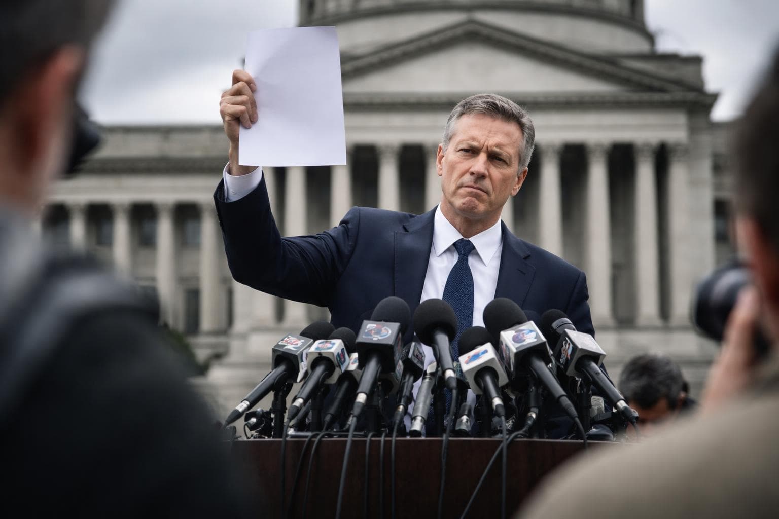 A laminated copy of the New Newmanton Department of Health and Human Services childhood obesity guidelines, posted to the bulletin board outside the Gnu Public Library on Friday.