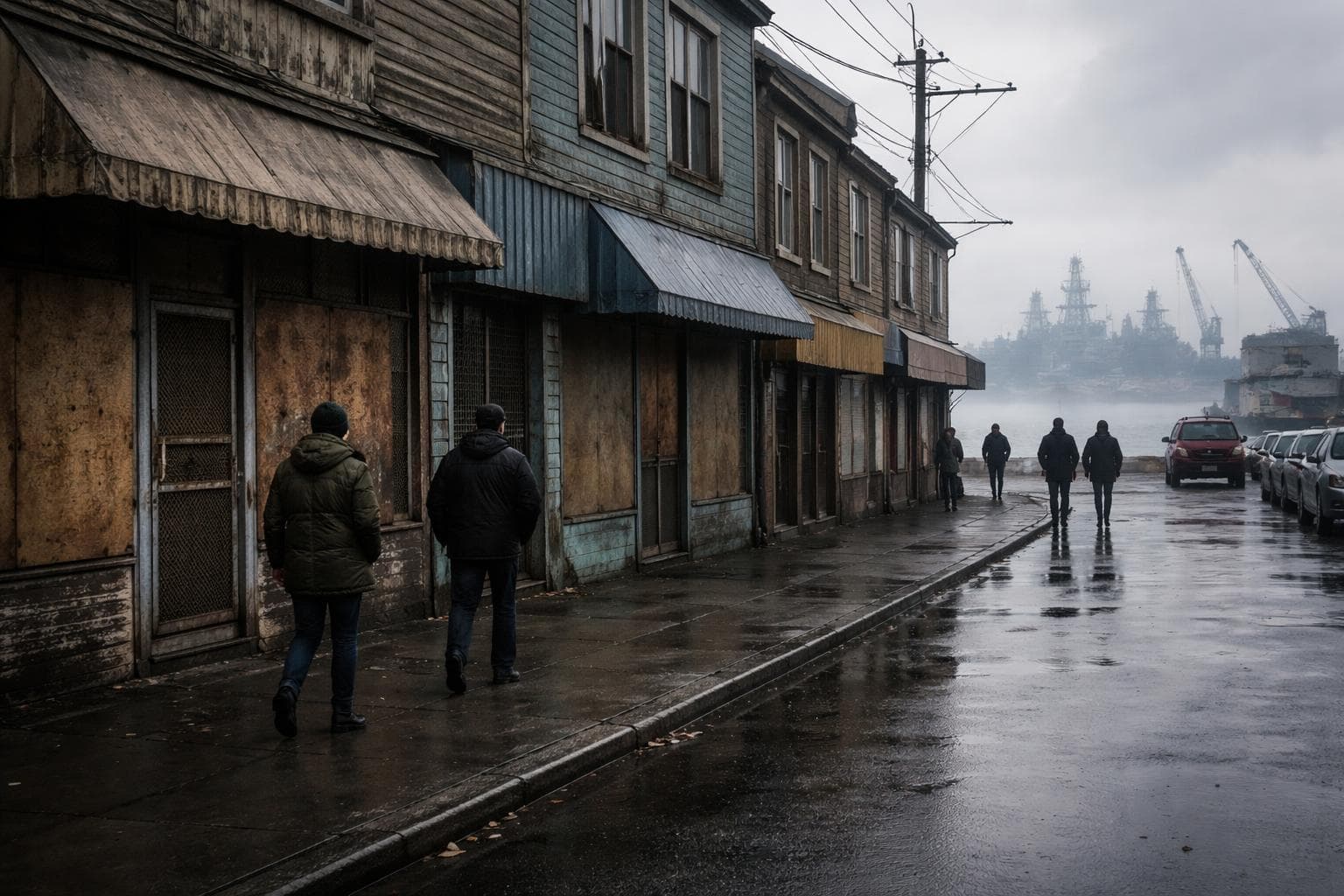A bronze plaque reading 'In This Location, Commerce Once Occurred' stands near the corner of Pacific Avenue and Sixth Street on Wednesday.