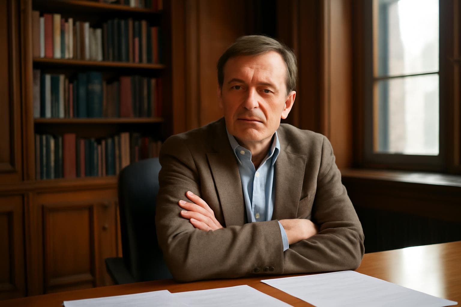 Graham Holt, photographed at the New Newmanton Public Library, where he spoke last spring at a 'Both Sides Considered' forum on an unrelated matter.